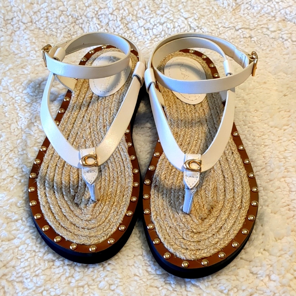 COACH Gracey Leather Sandals